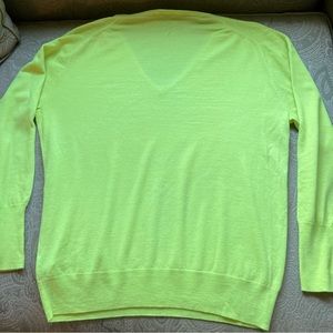 J.Crew Bright Green Wool Sweater Size Large